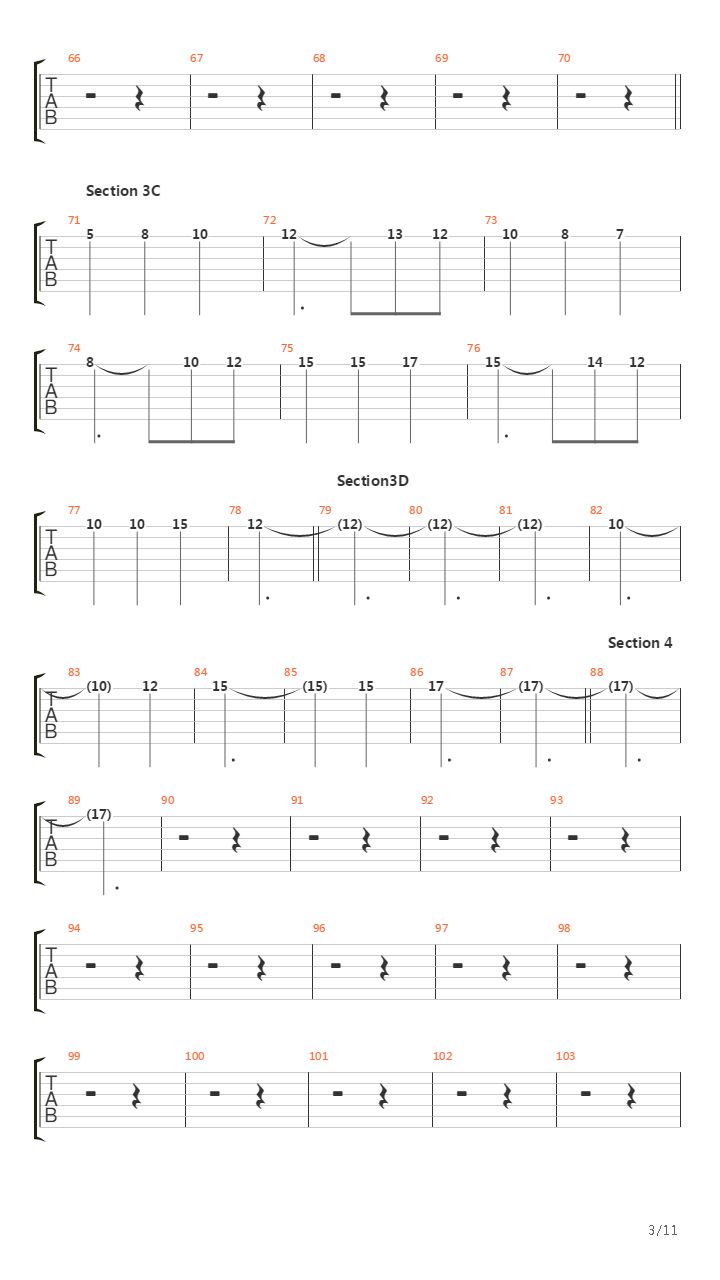 Cadenza吉他谱