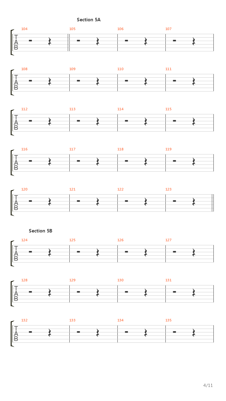 Cadenza吉他谱