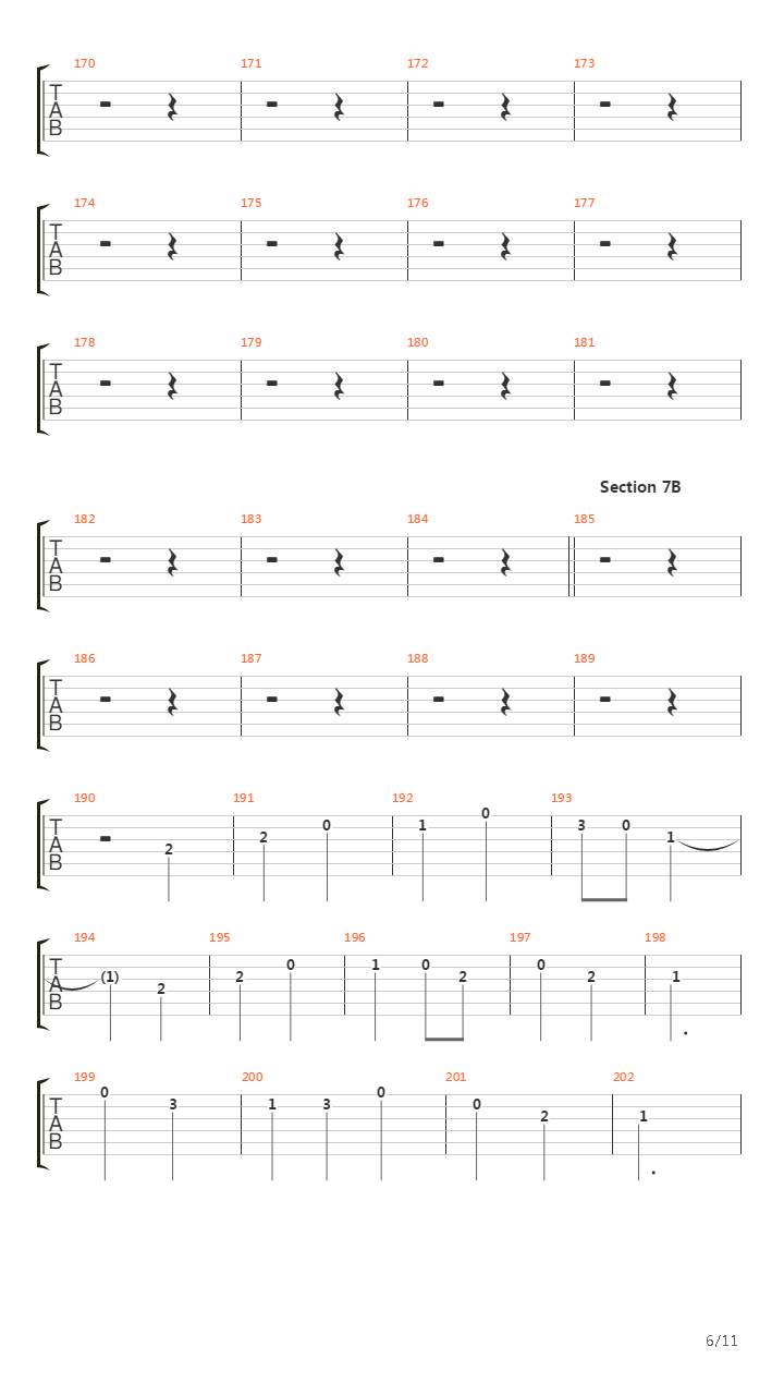 Cadenza吉他谱