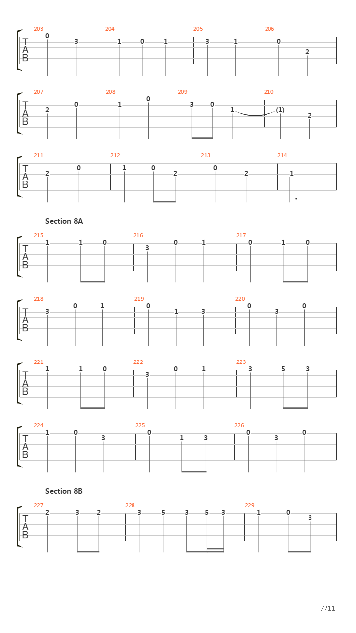 Cadenza吉他谱