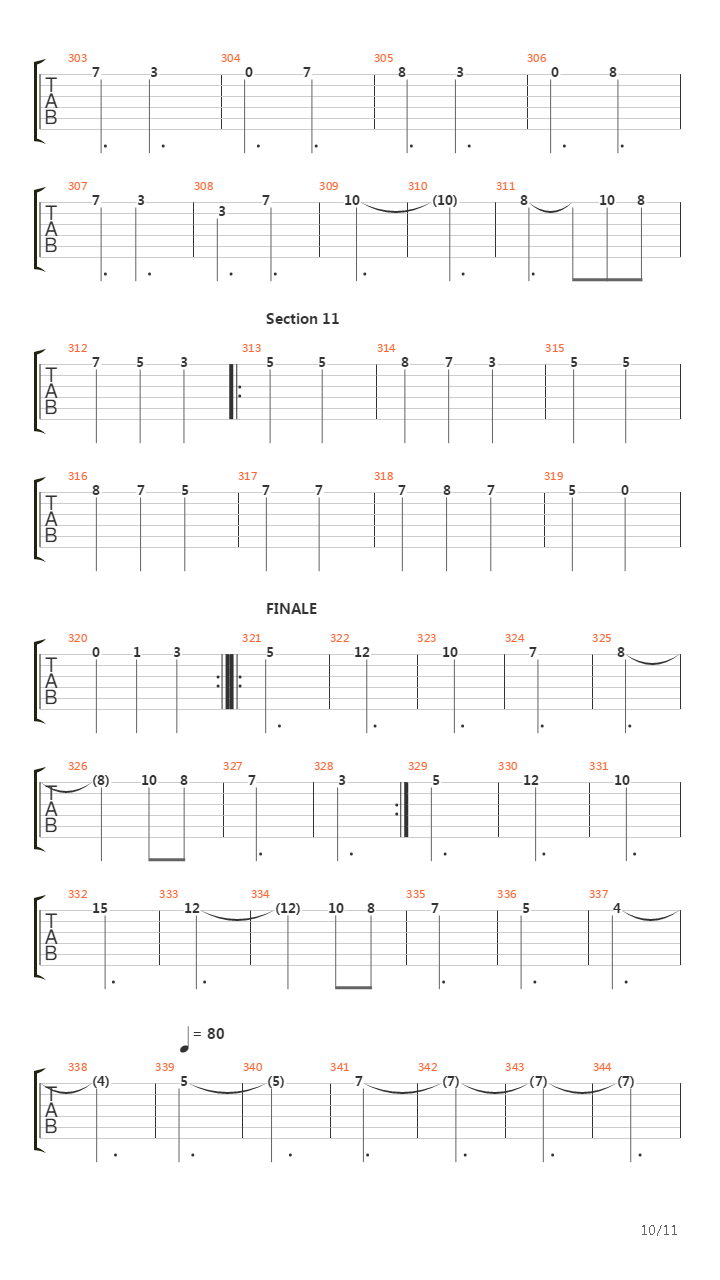 Cadenza吉他谱