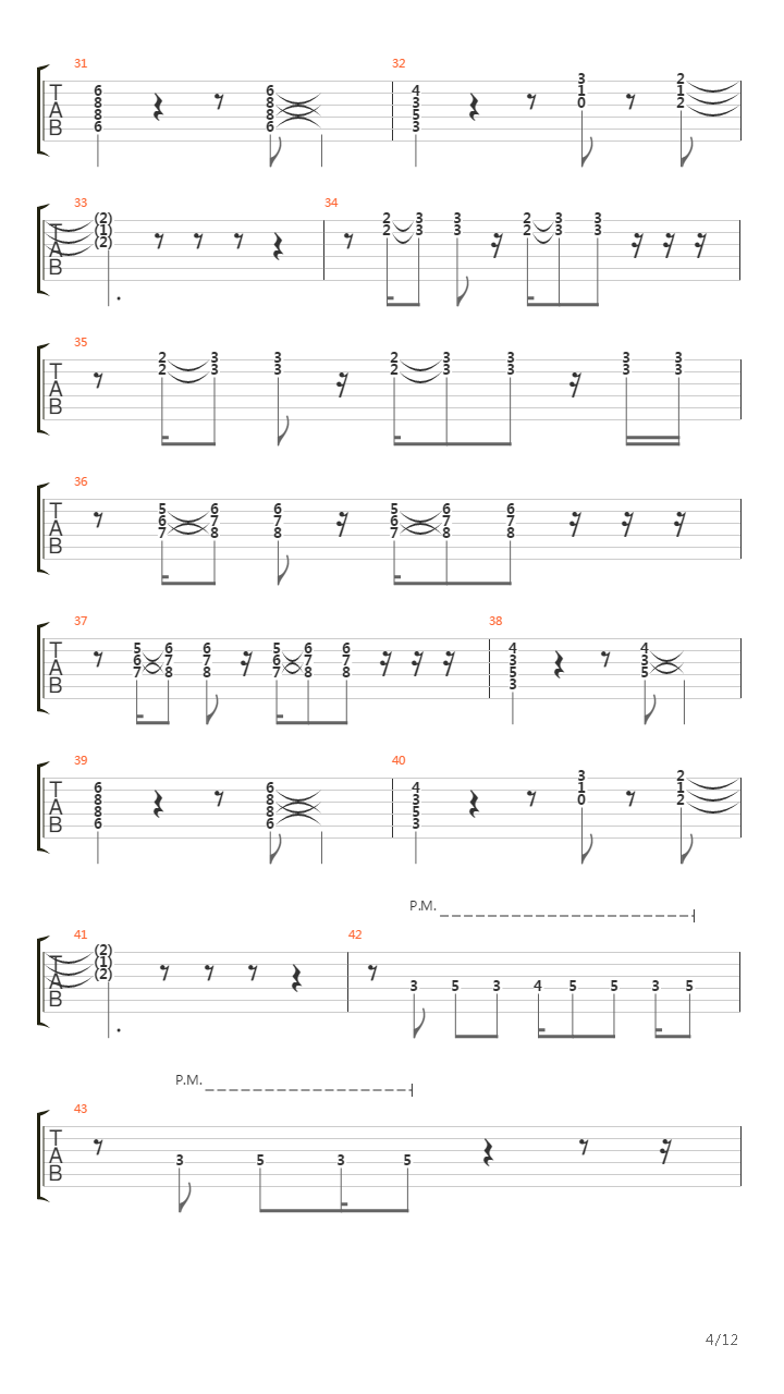 Como Bufalo吉他谱