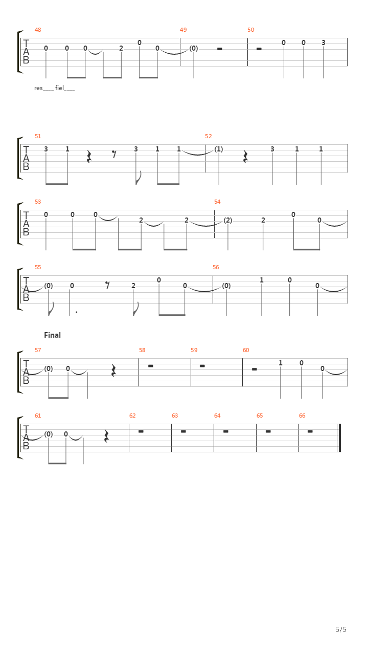 Te Veo吉他谱
