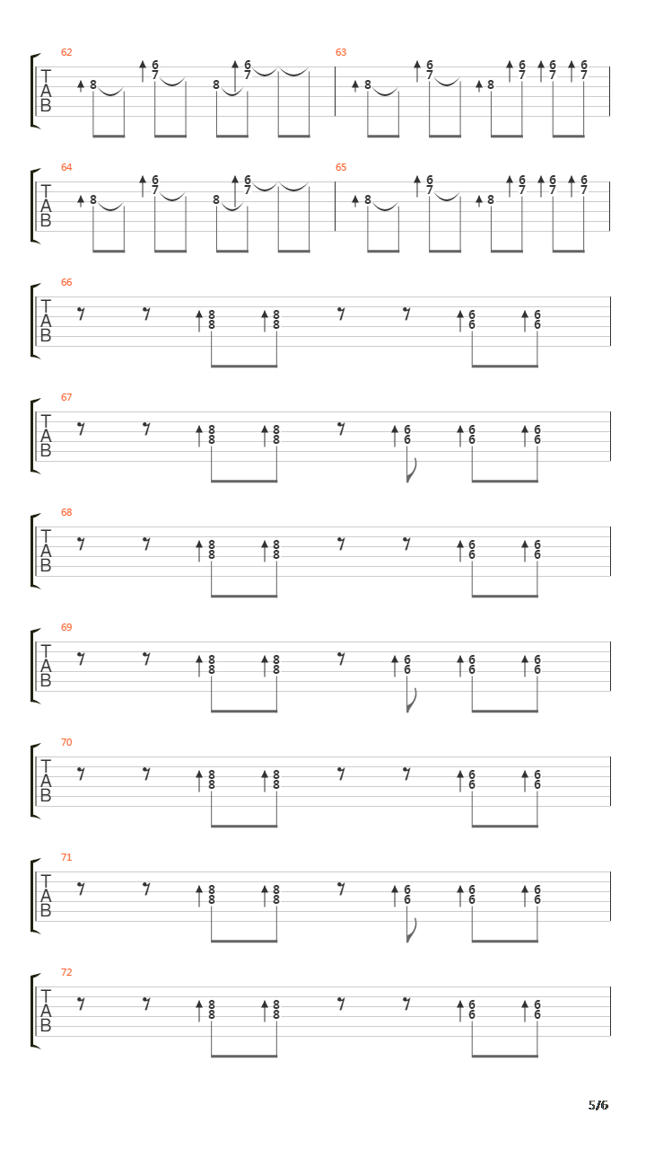 与声音跳舞(部分)吉他谱