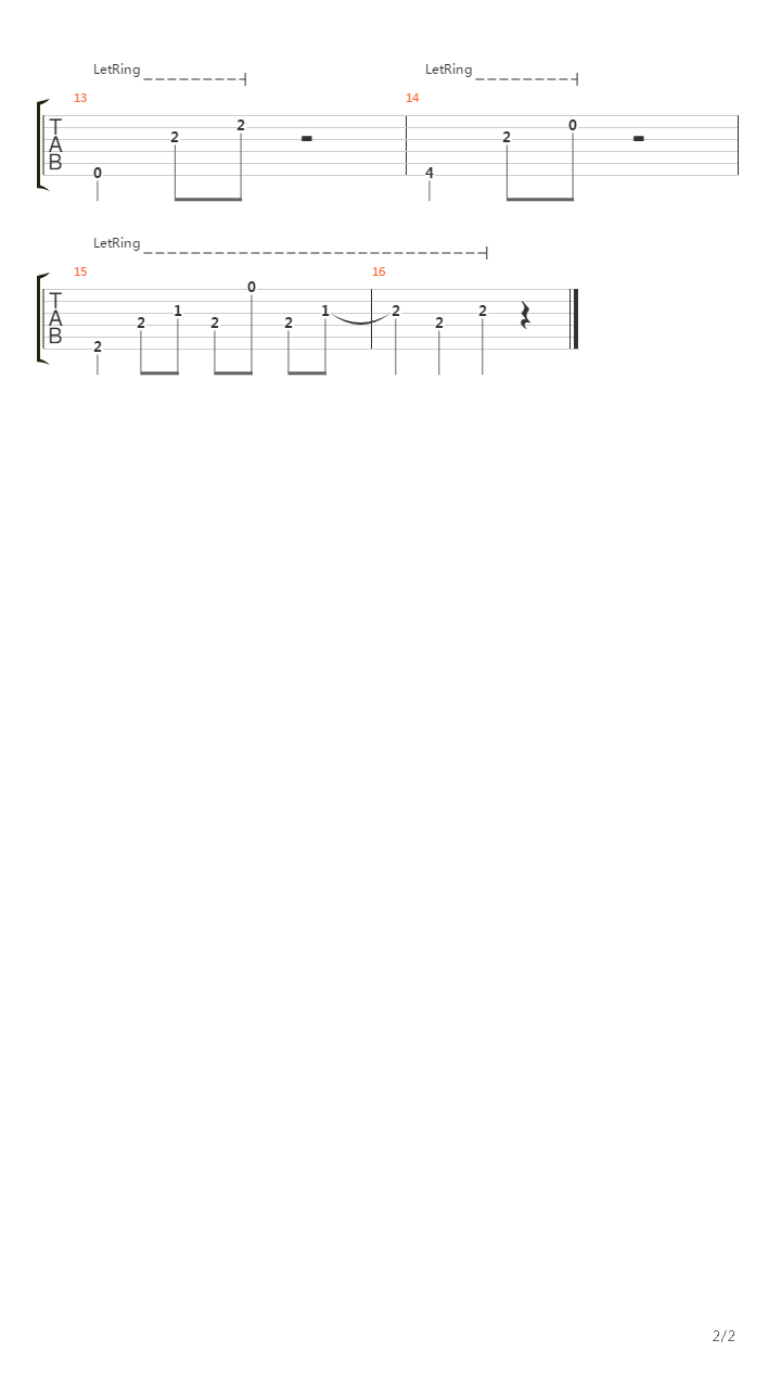 Too Little Too Late吉他谱