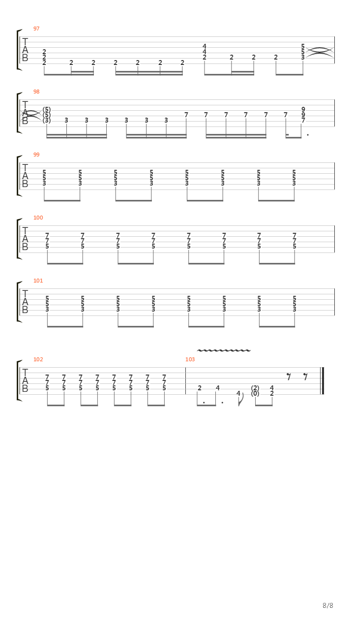 Warum吉他谱