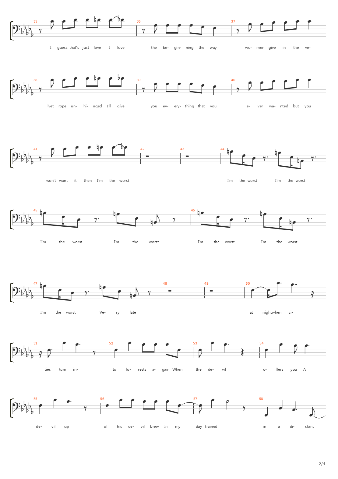 Xerox吉他谱