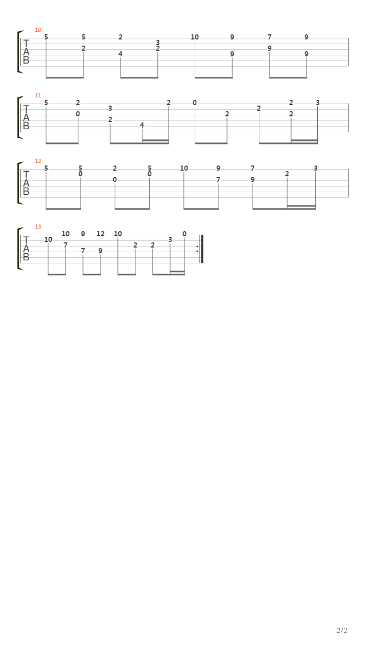 Route 1吉他谱