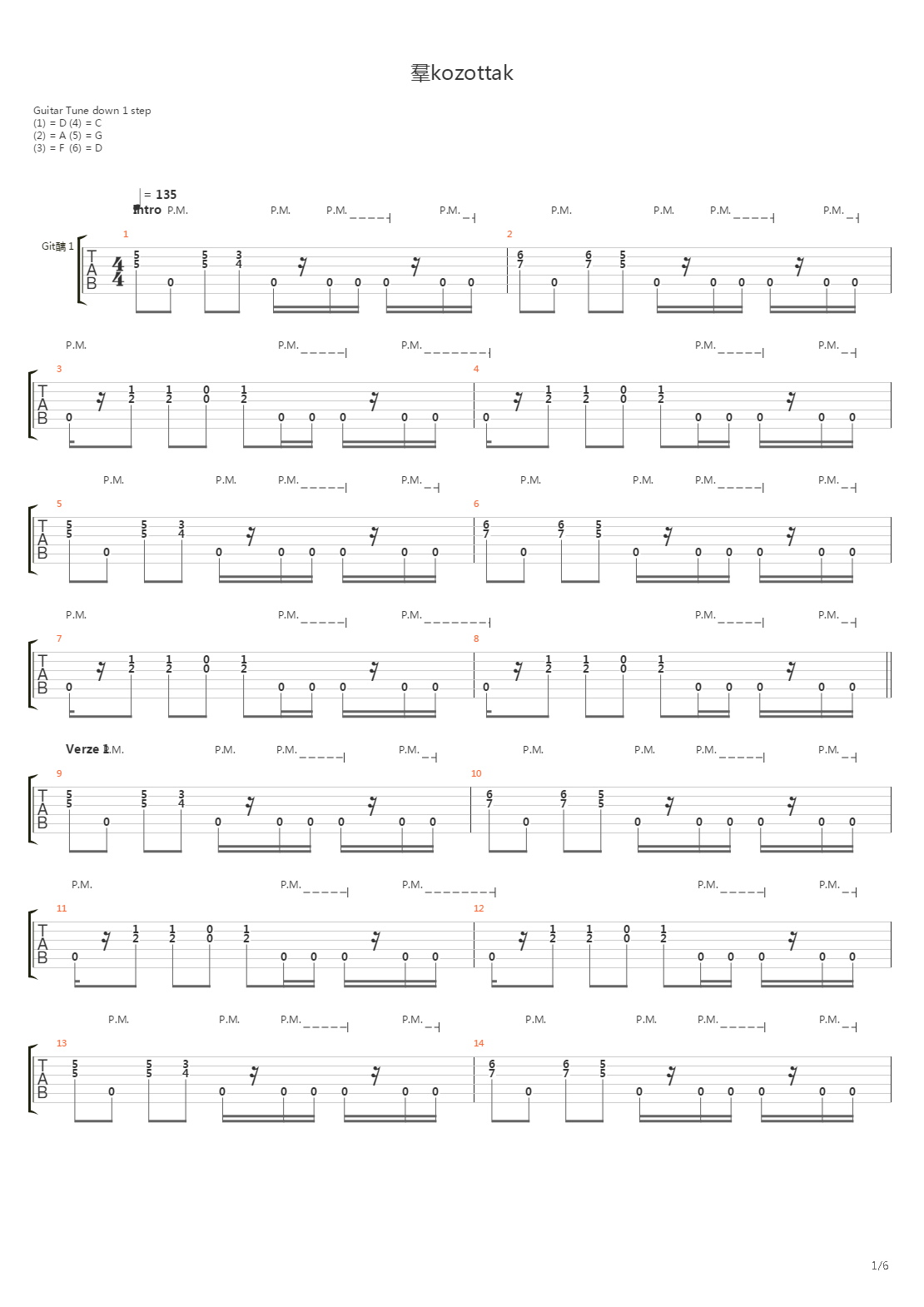 Atkozottak吉他谱