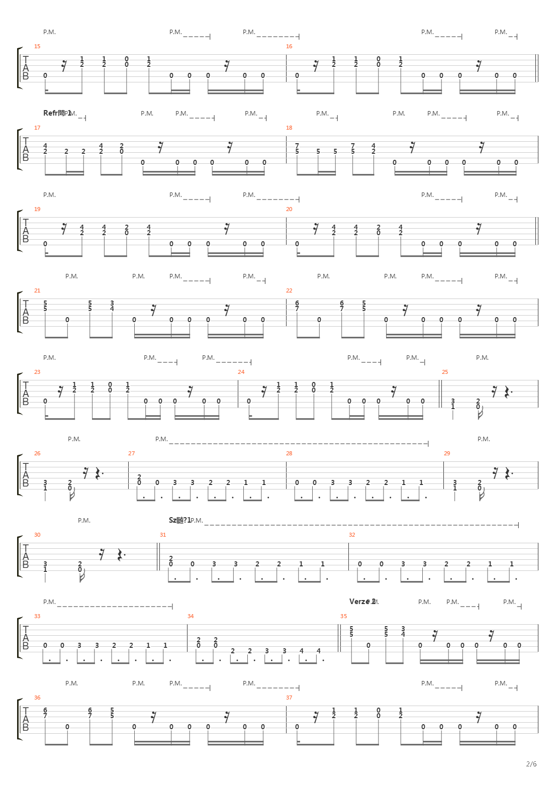 Atkozottak吉他谱