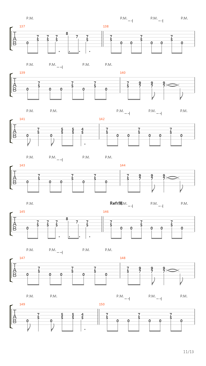 Oszton吉他谱