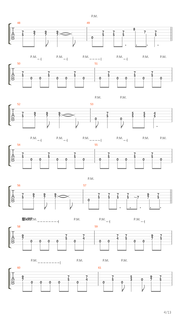 Oszton吉他谱