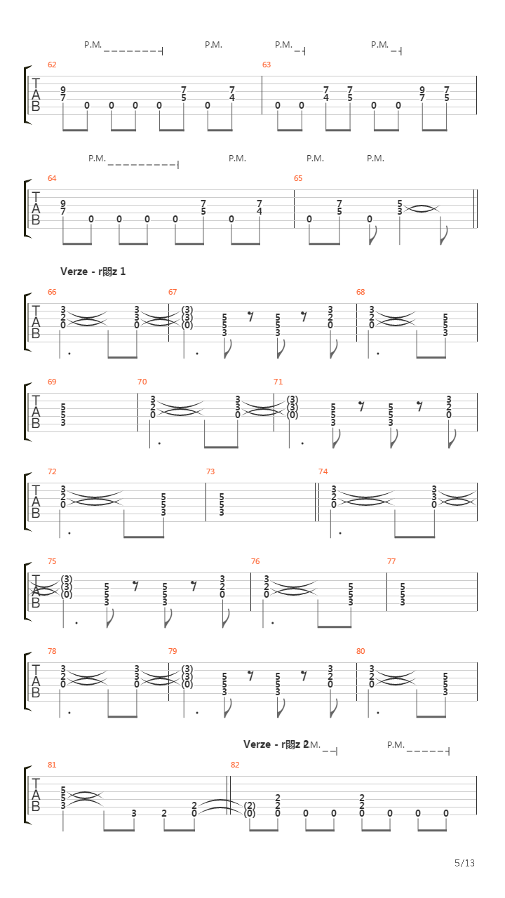 Oszton吉他谱