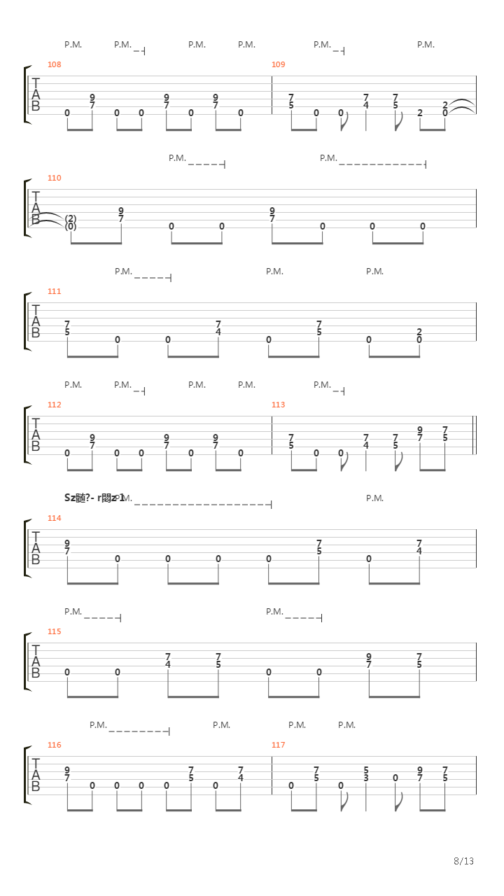 Oszton吉他谱