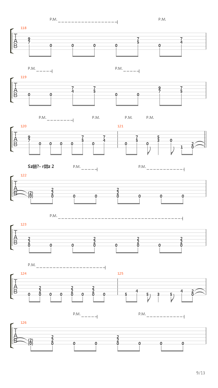 Oszton吉他谱