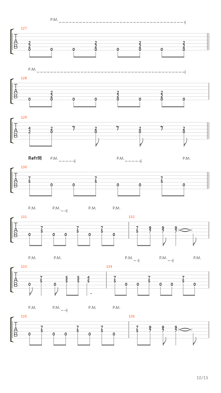 Oszton吉他谱