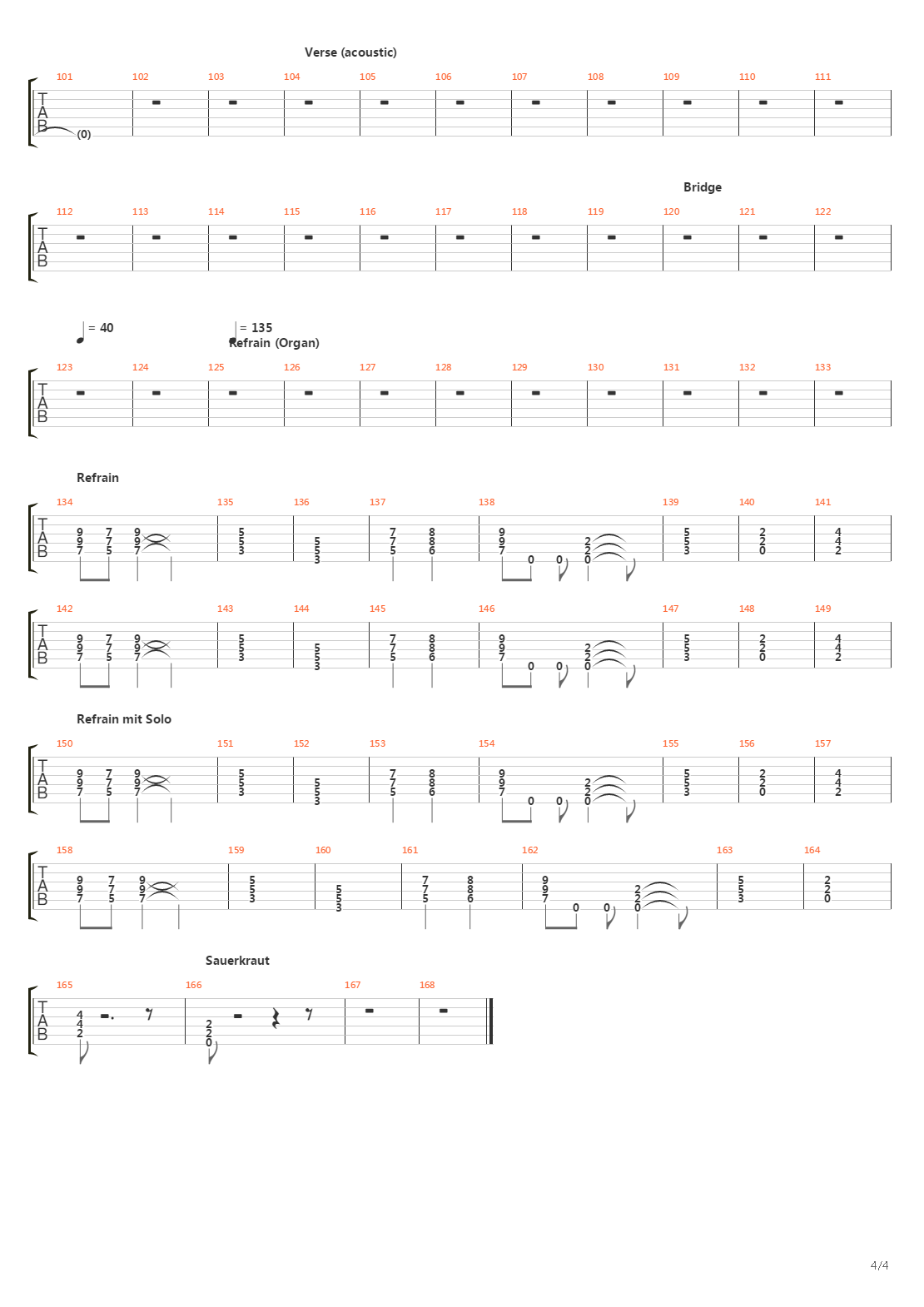 Verteidiger Des Bldsinns吉他谱