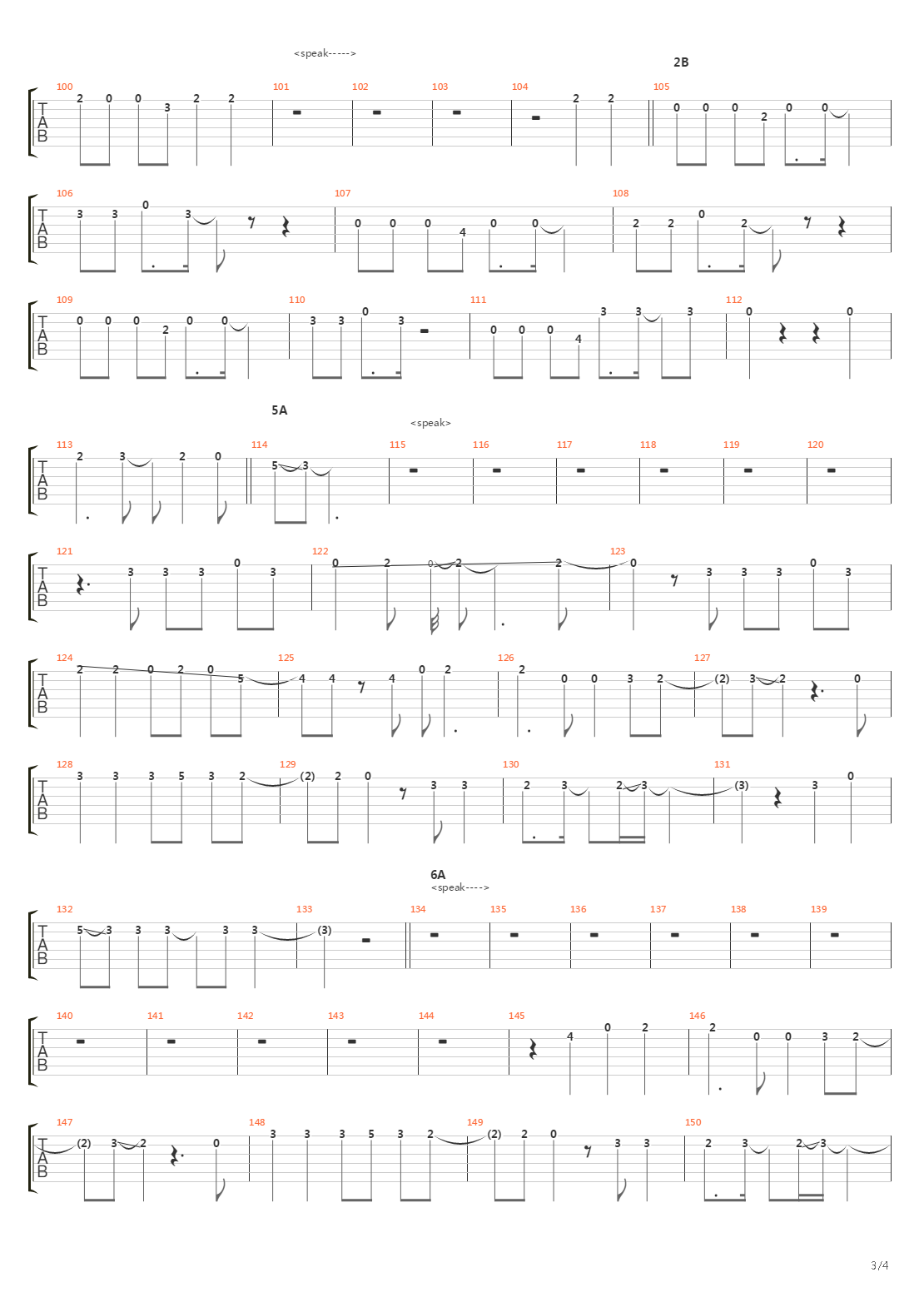 One Night Carnival吉他谱