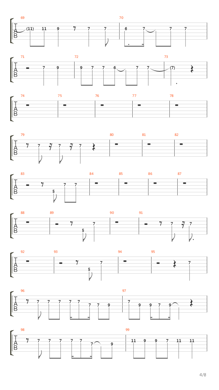 One Night Carnival吉他谱