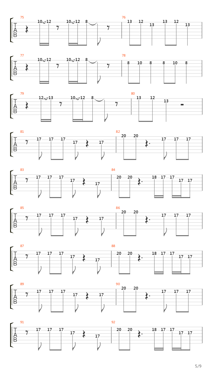 Take Of And Land吉他谱