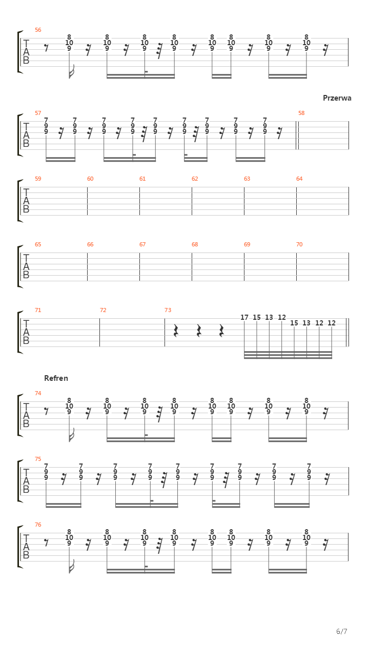 Gdy Nie Ma Dzieci吉他谱