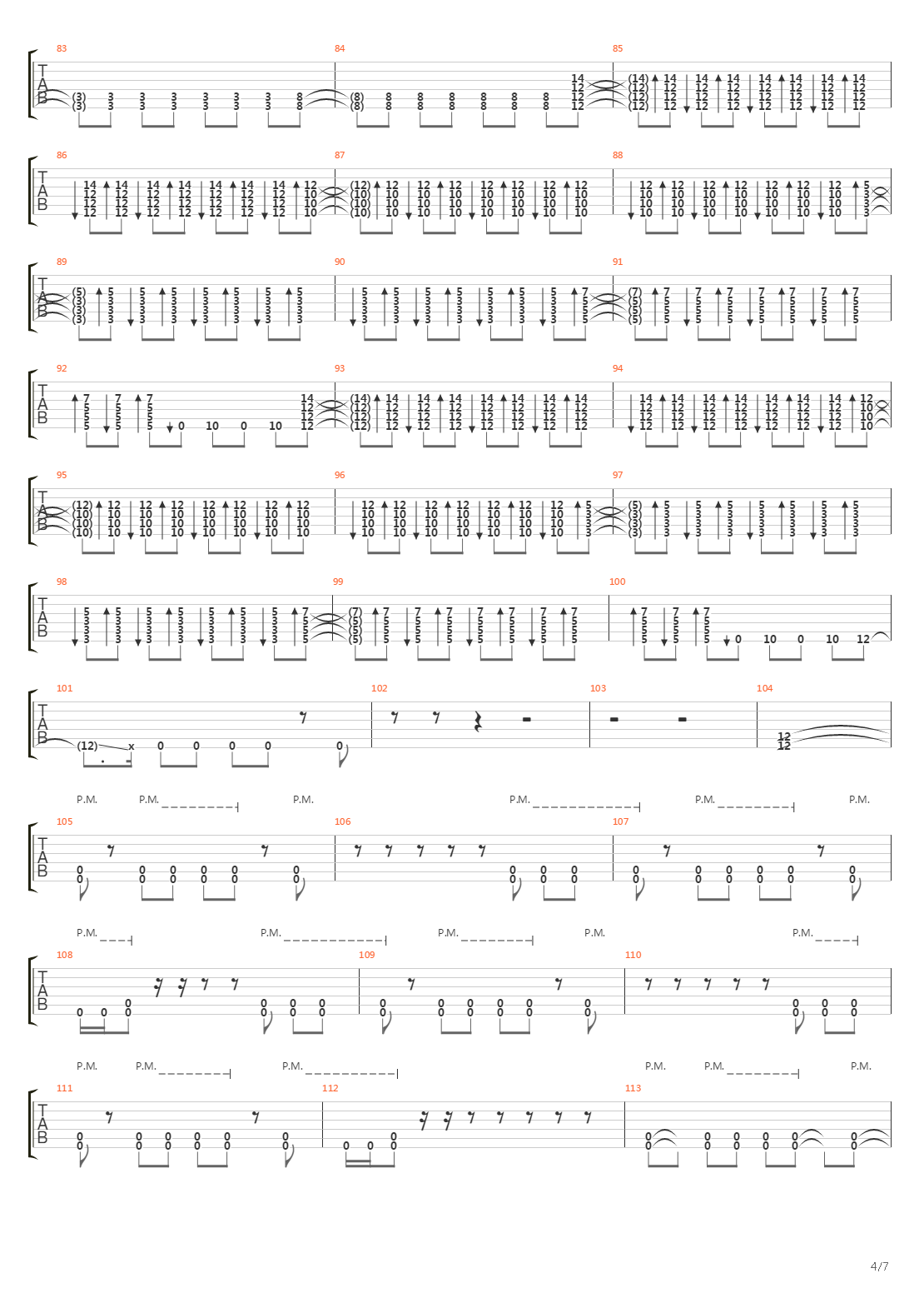 Fabricator吉他谱