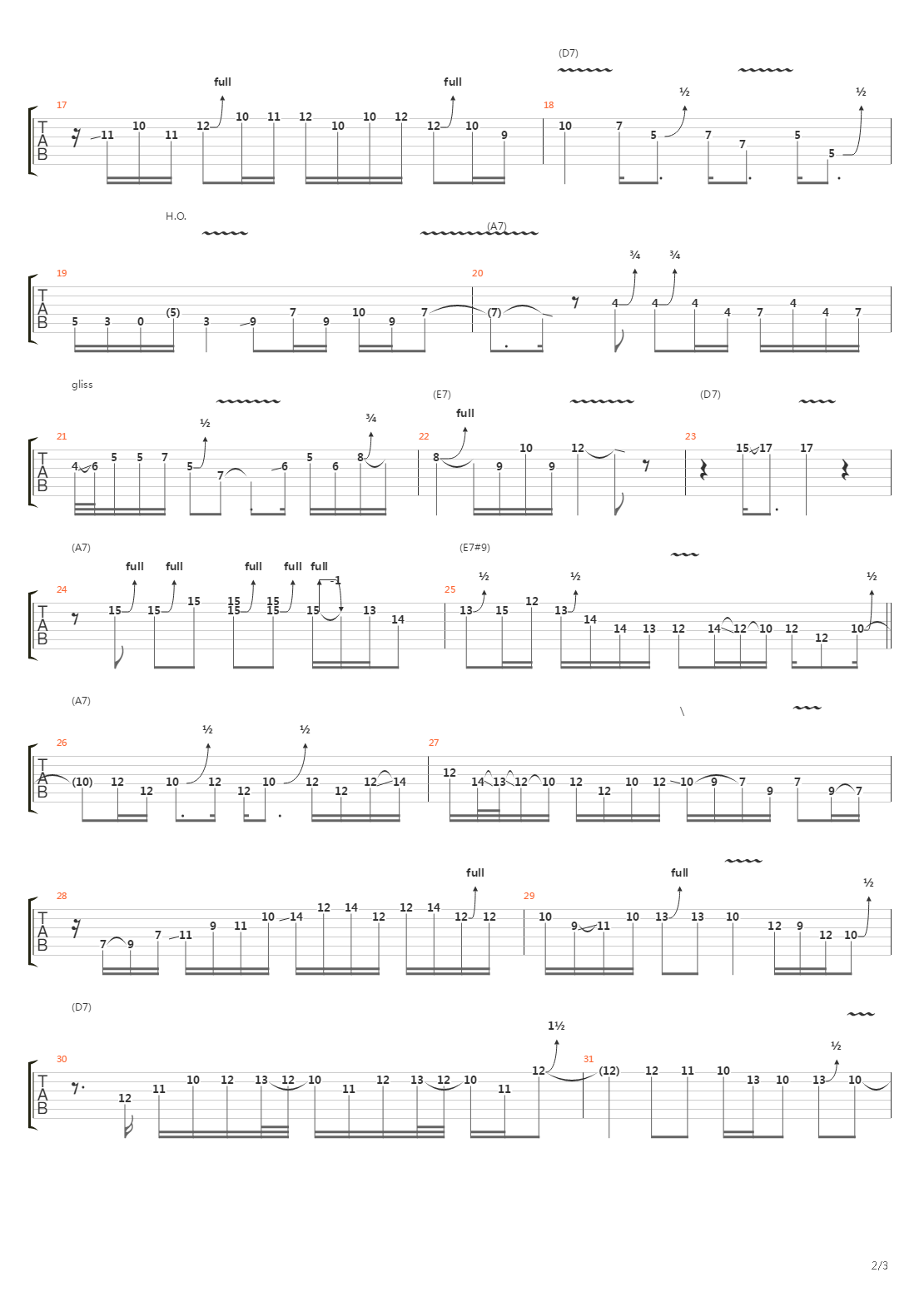 Lesson Guitar - Guthrie Govan - A Major Minor Pentatonic Demo Solo Example 53吉他谱