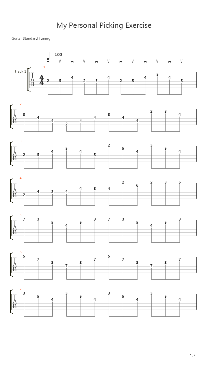 Lesson Guitar - Steve Morse - Alternate Picking Exercises吉他谱