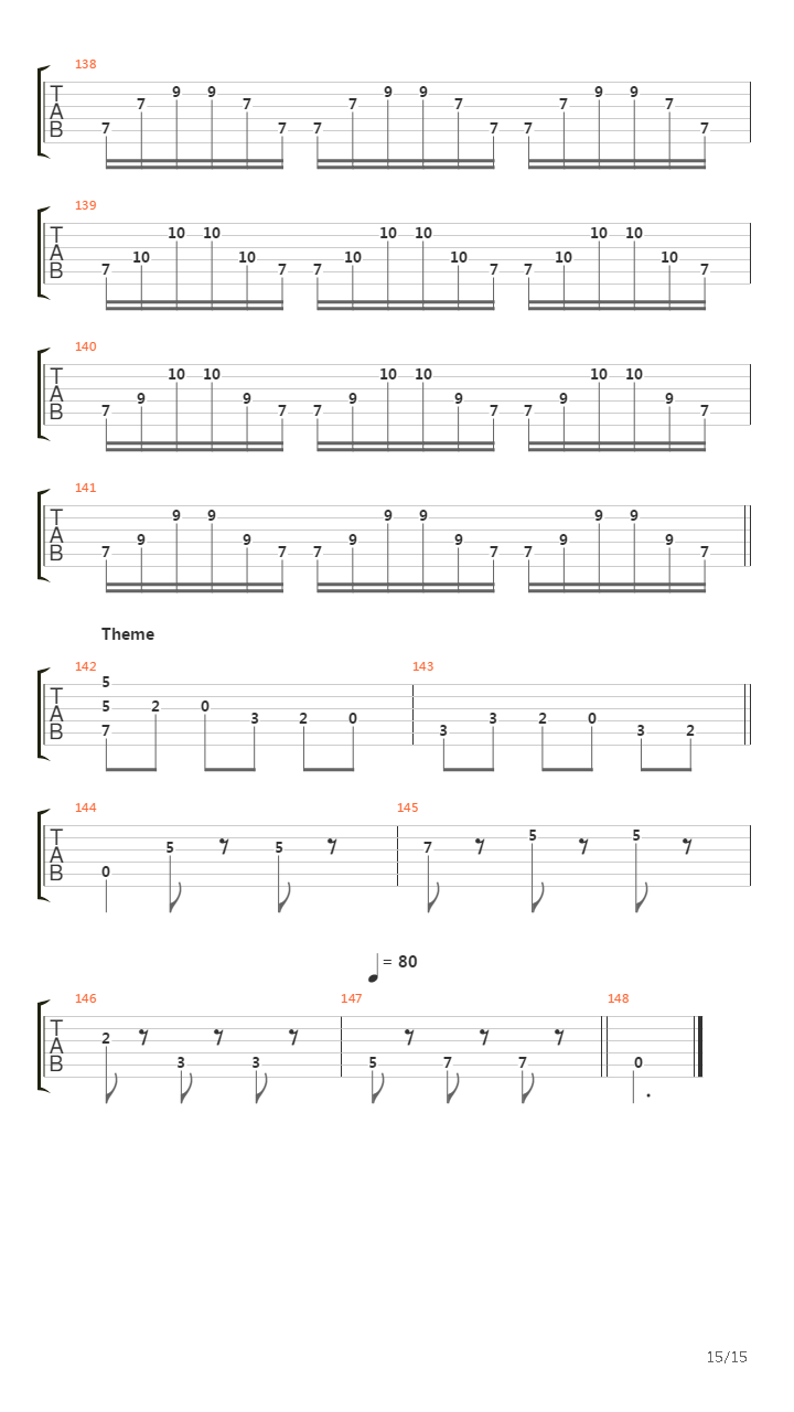 Concerto For 2 Violins In A Minor 3Rd Movement吉他谱