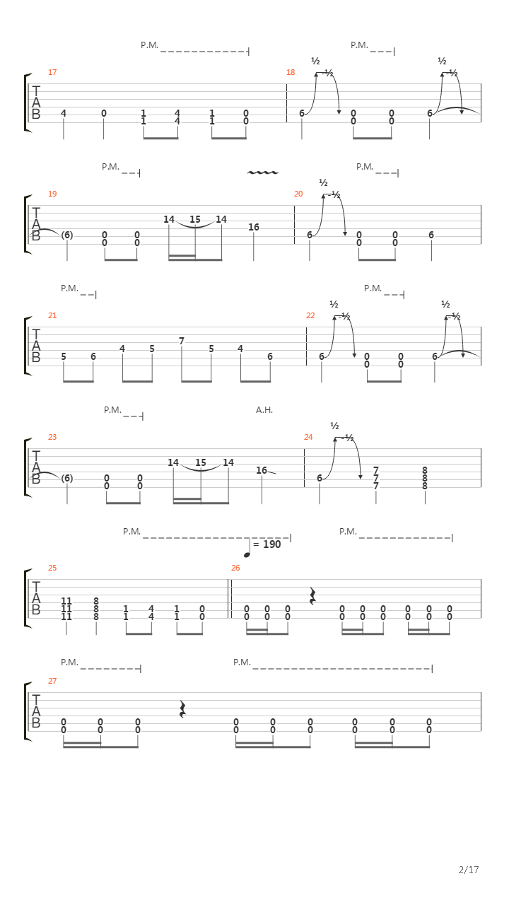 The Wake吉他谱