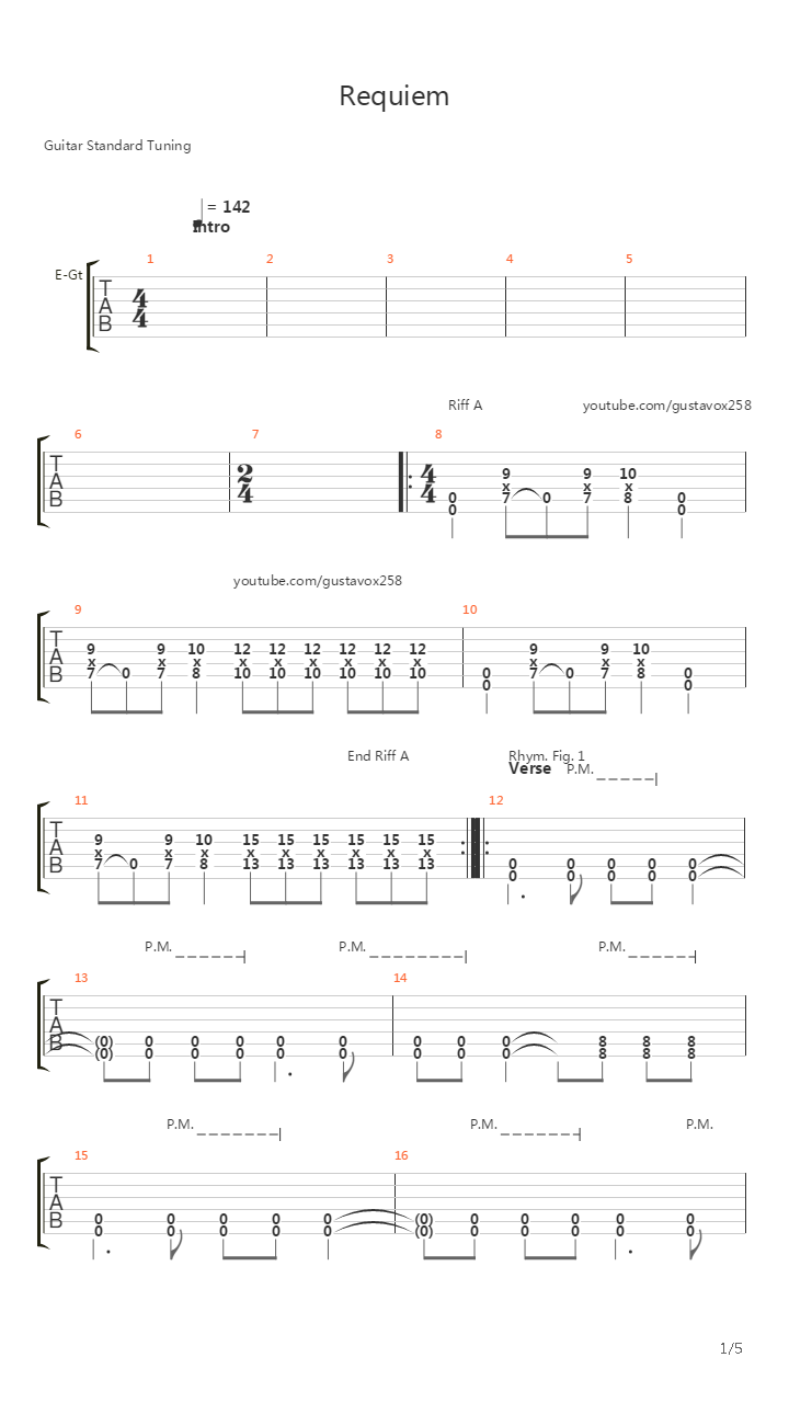 Requiem吉他谱