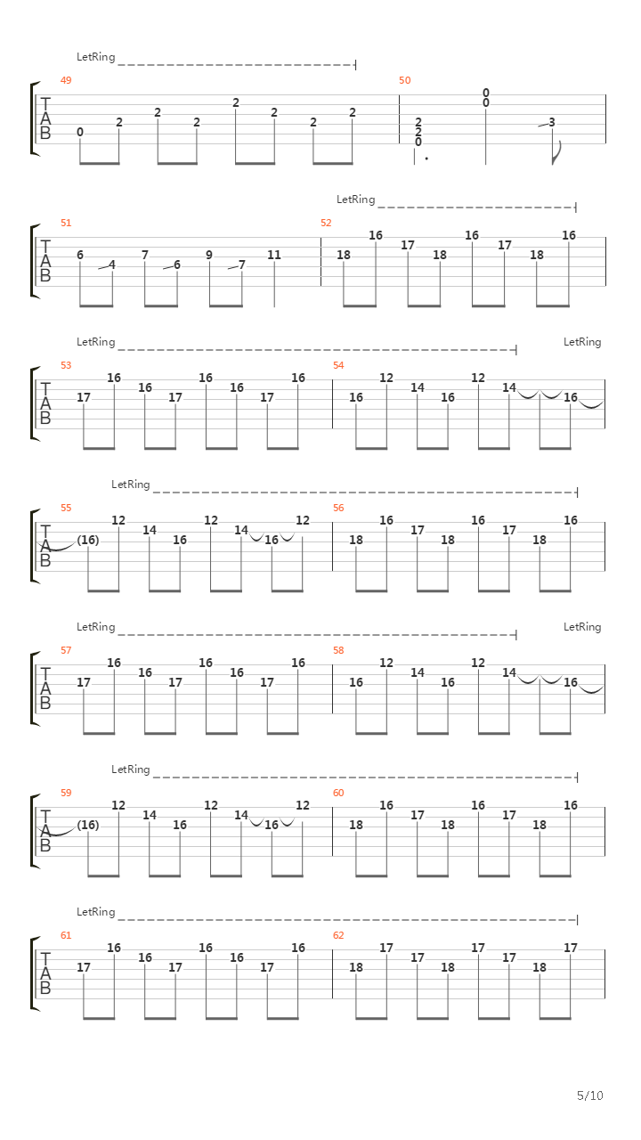 The Line Between吉他谱