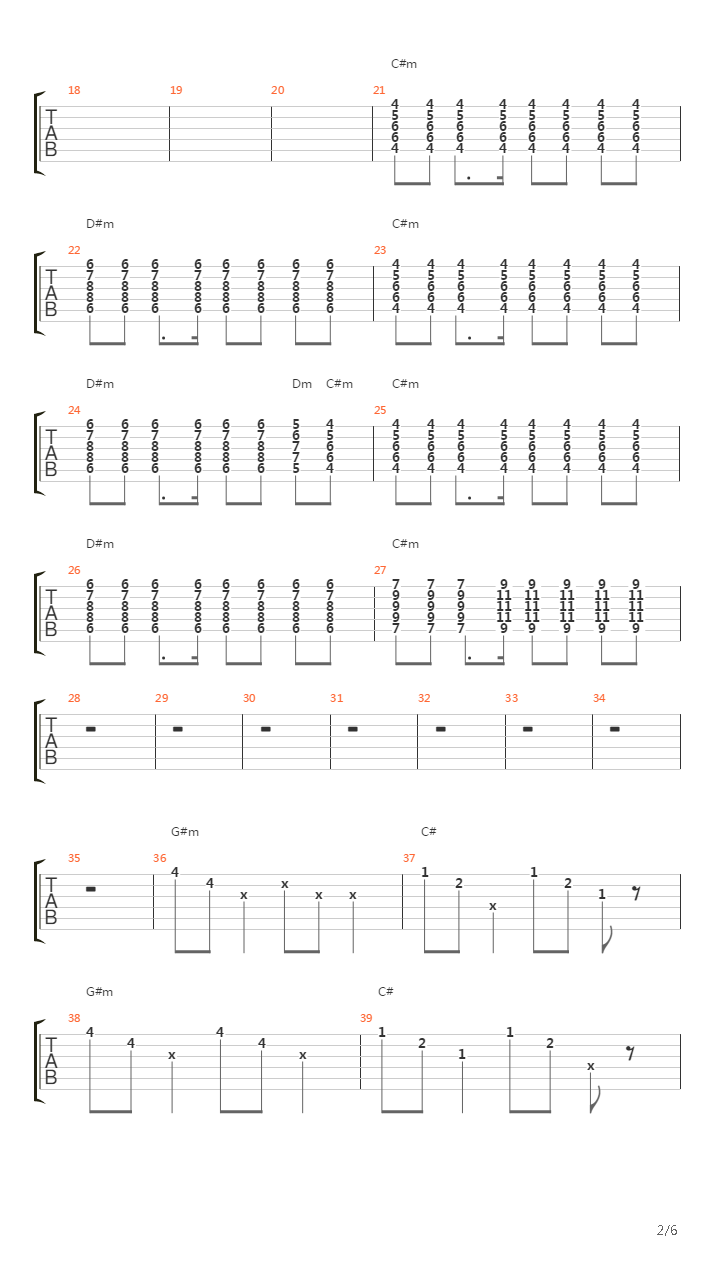 O Vencedor吉他谱