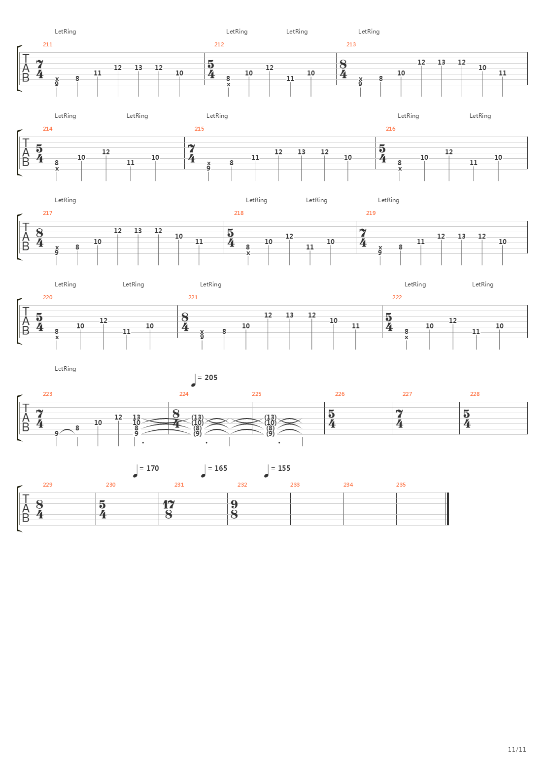 The Aura吉他谱