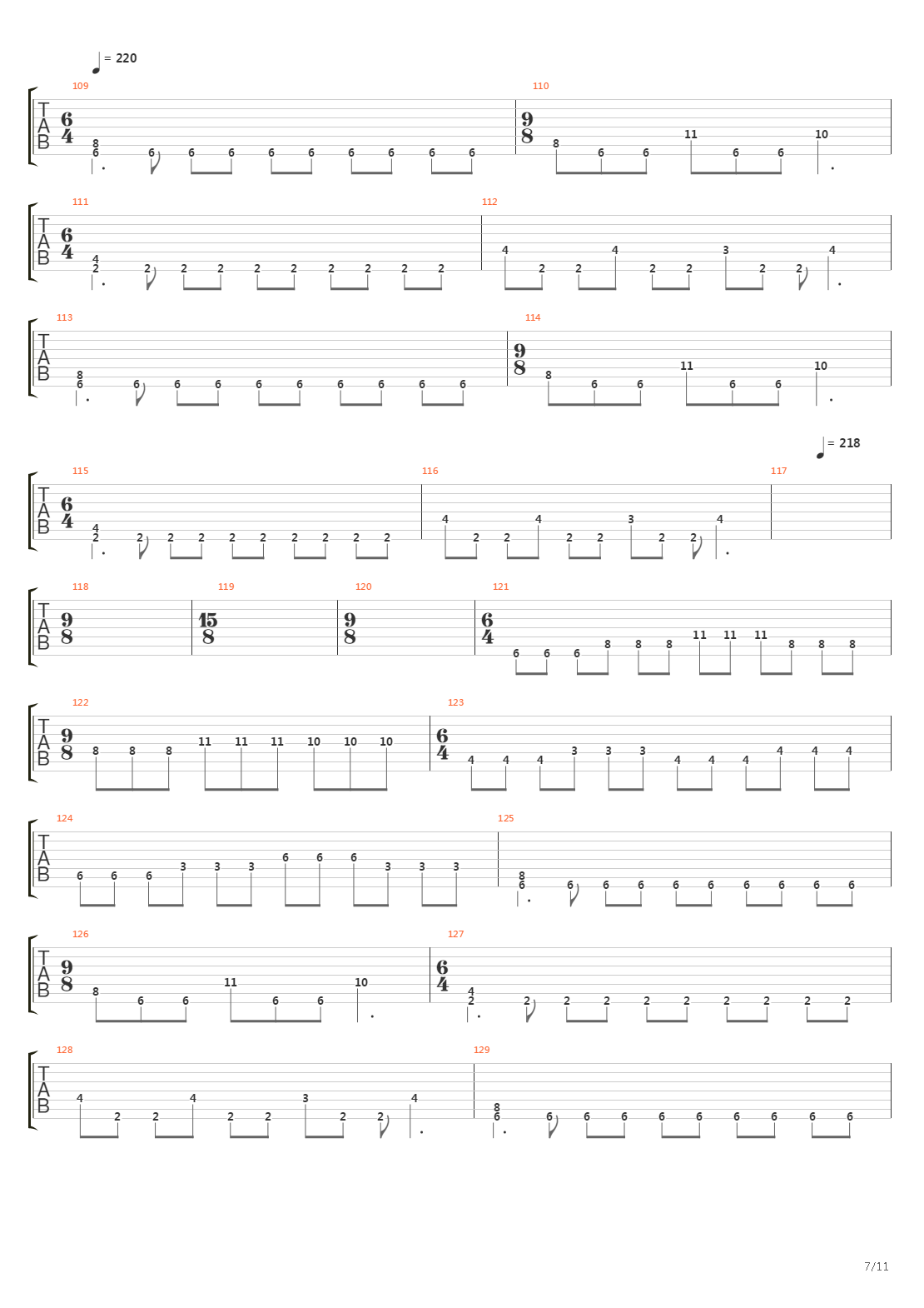 The Aura吉他谱