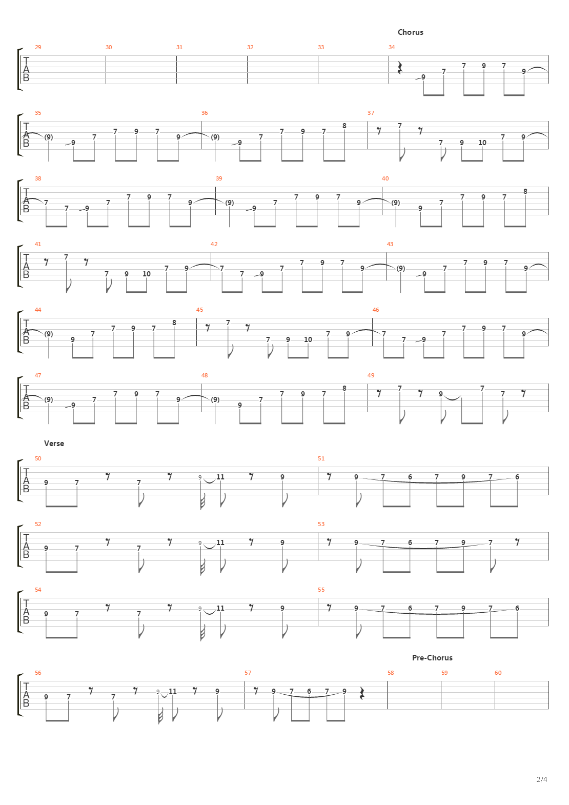 Crossing The Frame吉他谱