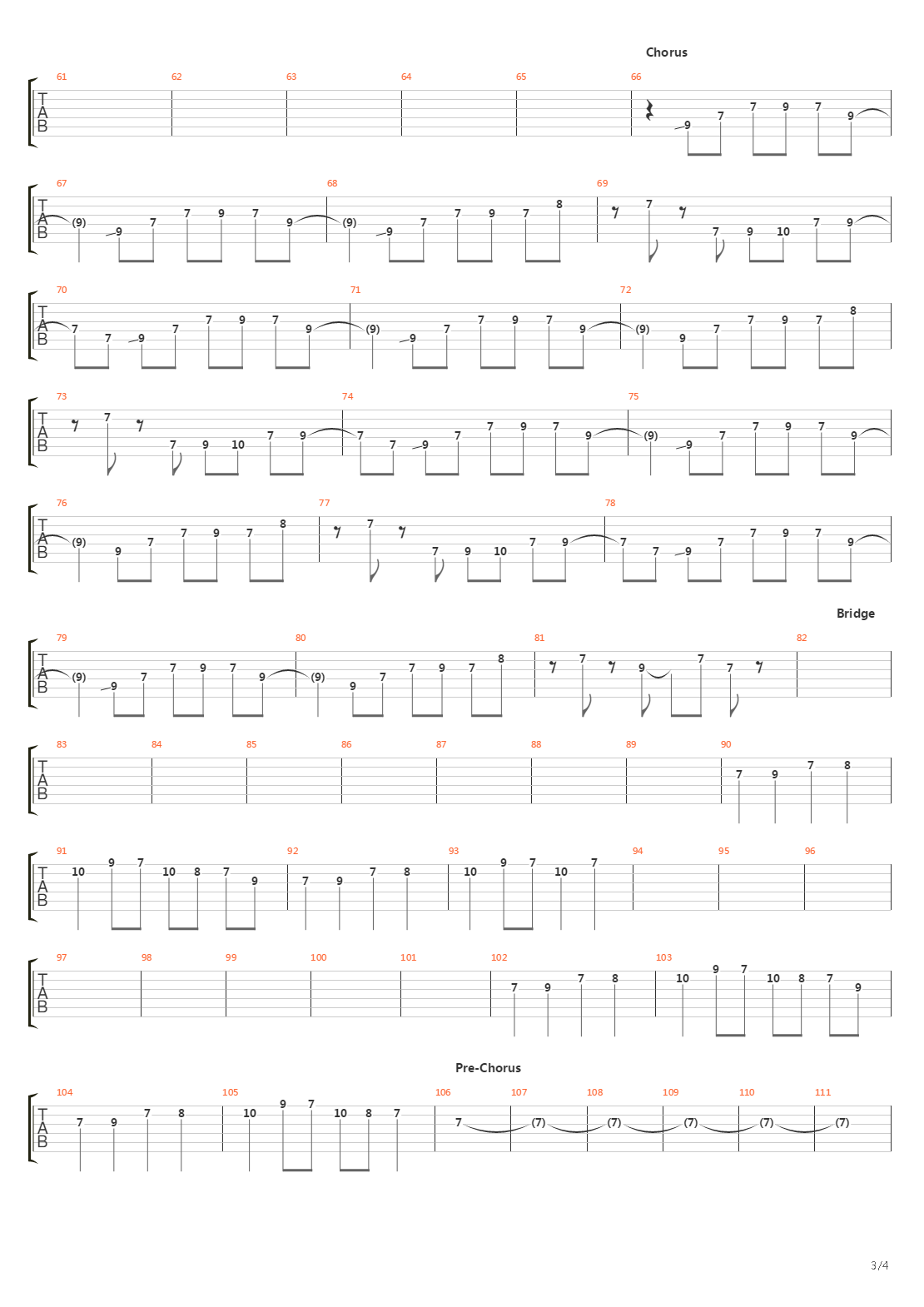 Crossing The Frame吉他谱