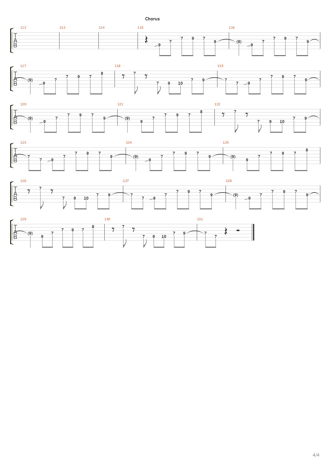 Crossing The Frame吉他谱