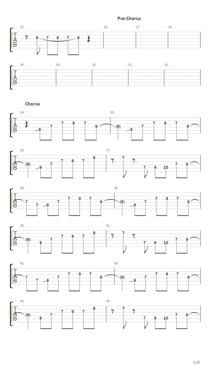 Crossing The Frame吉他谱