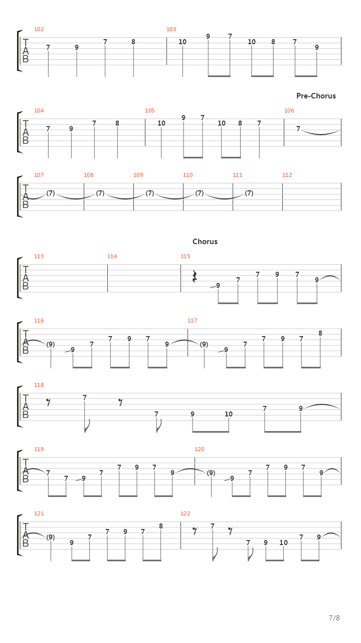 Crossing The Frame吉他谱