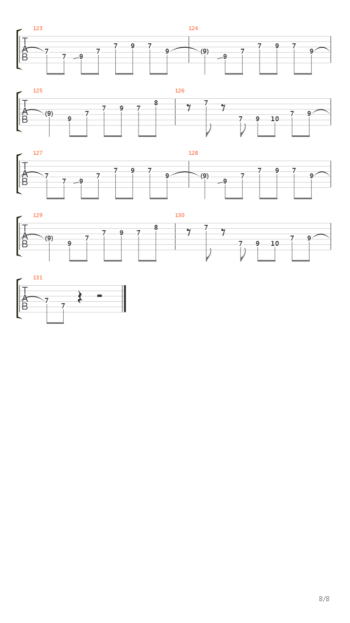 Crossing The Frame吉他谱