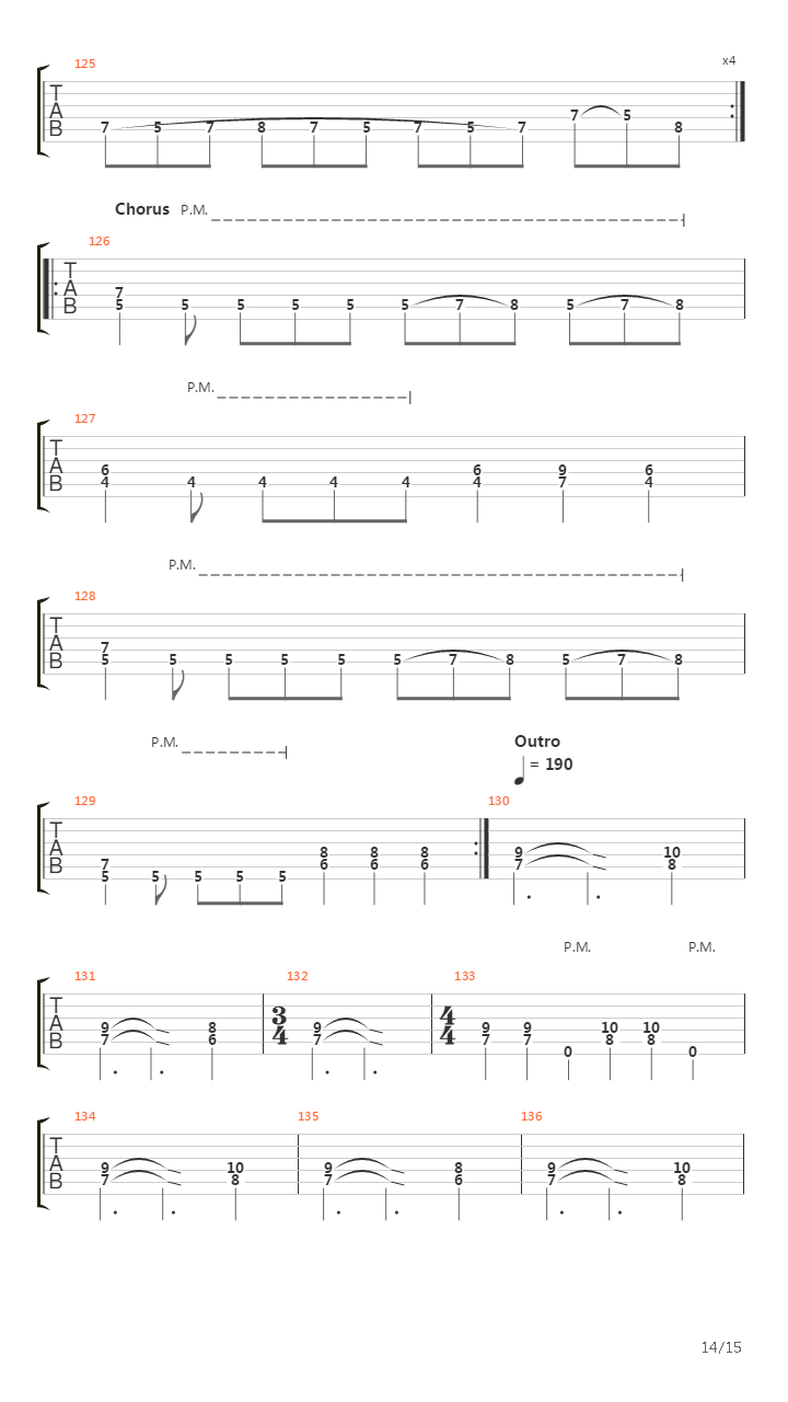 Coma吉他谱