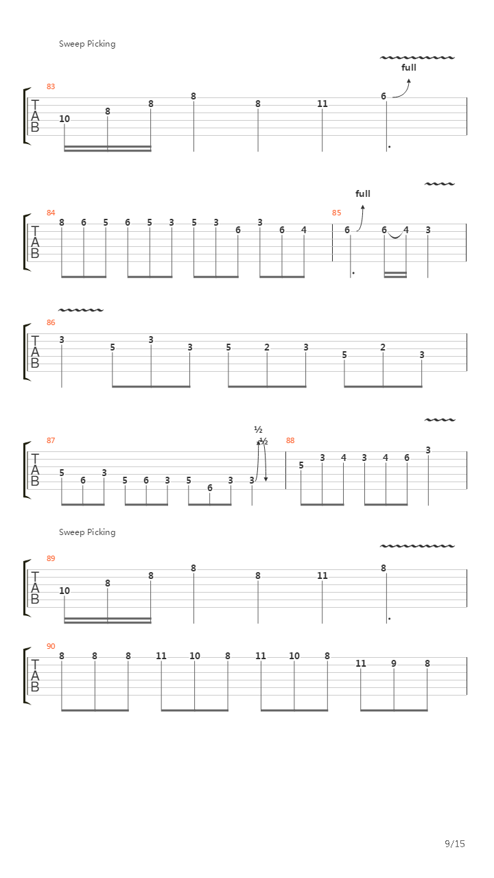 Coma吉他谱