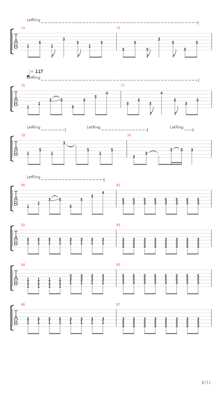 Departure吉他谱