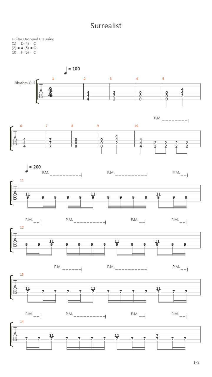 Surrealist吉他谱