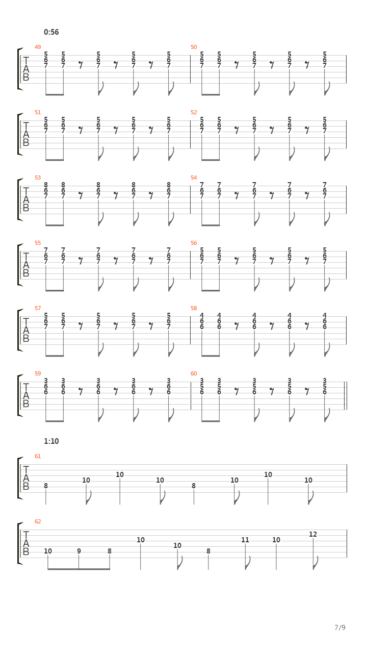 Donkey Kong Country - Treetop Rock吉他谱