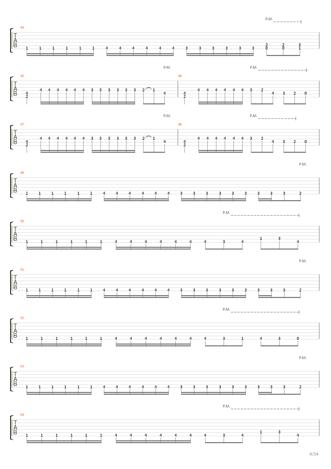 Nine Steps吉他谱