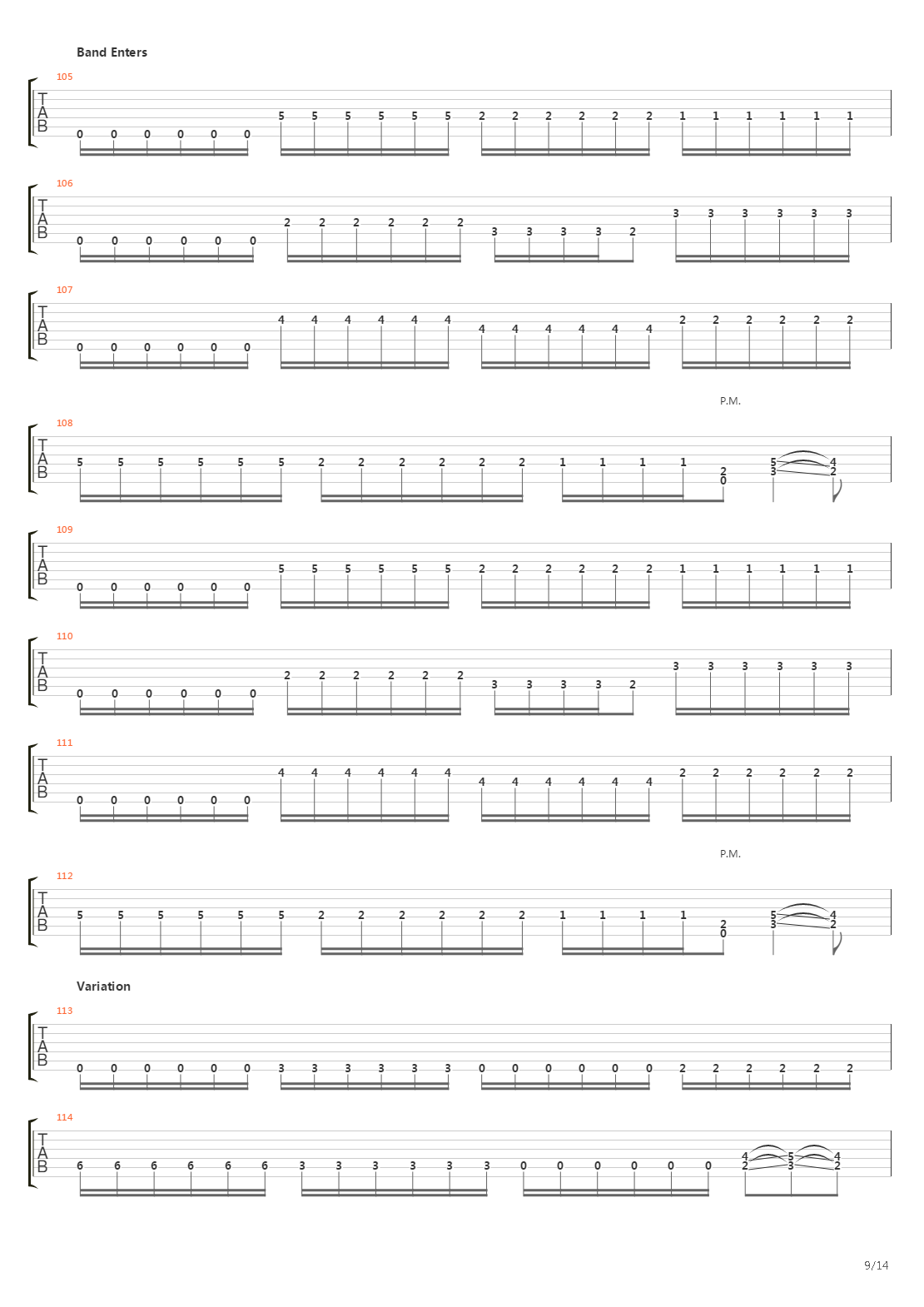 Nine Steps吉他谱