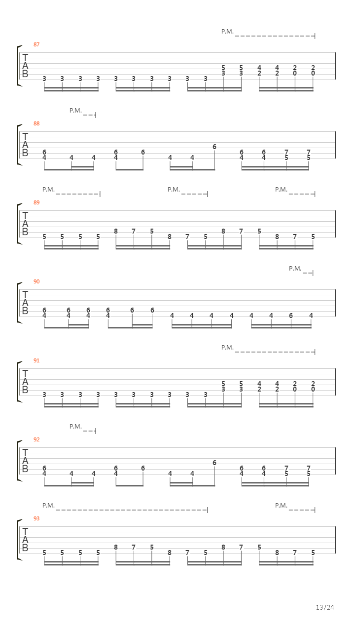 Nine Steps吉他谱