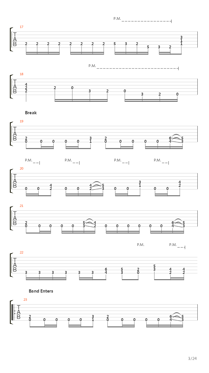 Nine Steps吉他谱